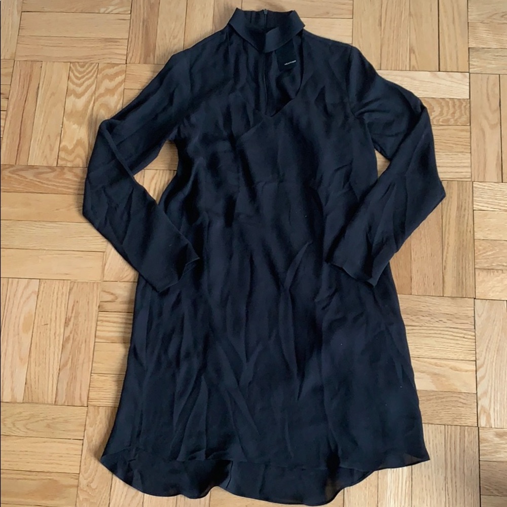 Heather Black Silk Dress